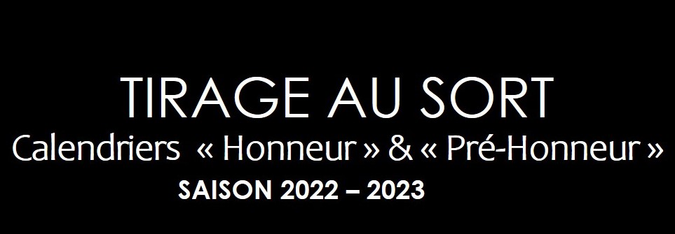 TIRAGE AU SORT CALENDRIERS